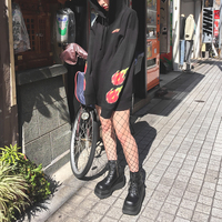 FLAME DRAGON FRUIT HOODIE BLACK - MJN ORIGINALS - Thumbnail 1