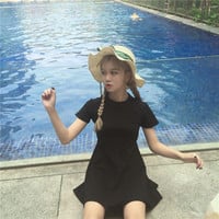 Gothic star hollow back dress - Thumbnail 3