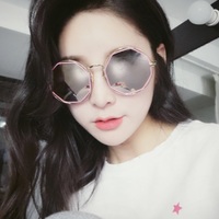 Geometric retro mirror sunglasses - Thumbnail 1