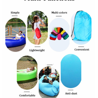 Fast Air Inflatable Portable Lazy Sofa Sleeping Bed Lounger Camping Beach Lay Bag - Thumbnail 1