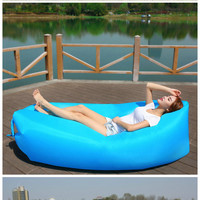 Fast Air Inflatable Portable Lazy Sofa Sleeping Bed Lounger Camping Beach Lay Bag - Thumbnail 3