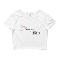 Women’s Stronger Than Pretty Crop Tee - Thumbnail 2