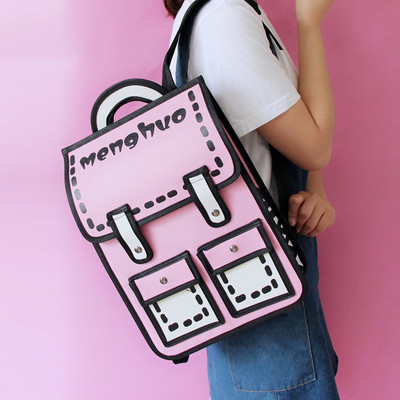 Second element 3D comic shoulder bag