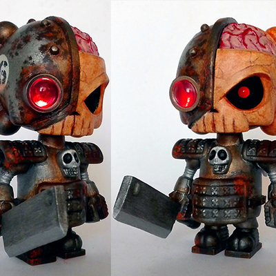Cyborg samurai skullhead 1