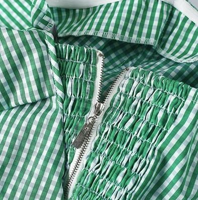 Green One Shoulder Ubiquitous Dress Shirts
