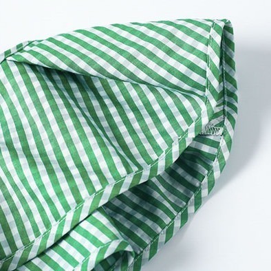 Green One Shoulder Ubiquitous Dress Shirts