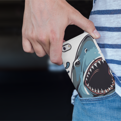 Shark attack! iphone 5/5s/se, 6/6s, 6/6s plus case 