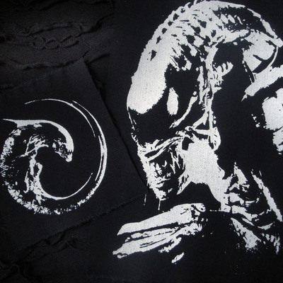 Alien 3 movie cyberpunk horror sew-on patches