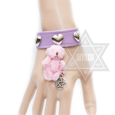 Pastel bear bracelet(blue,pink)