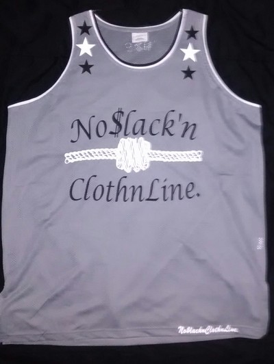No$lack'nClothnLine. (Grey,Black&White) Jersey Tank Top.