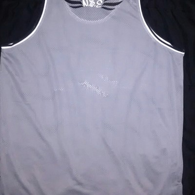 No$lack'nclothnline. (grey,black&white) jersey tank top.