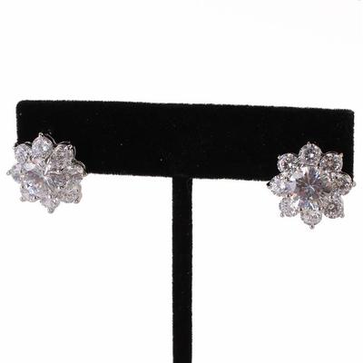 Flower Crystal Earrings