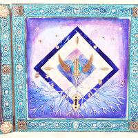 The Little Mermaid in Silver - triple panel  - Thumbnail 3