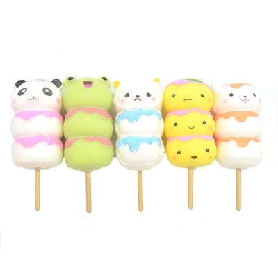 Ikuurani stretchable squishable squeezey squishy hanami dango animal