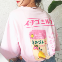 ICHIGO MILK TEE ( 2 COLORS ) - Thumbnail 1