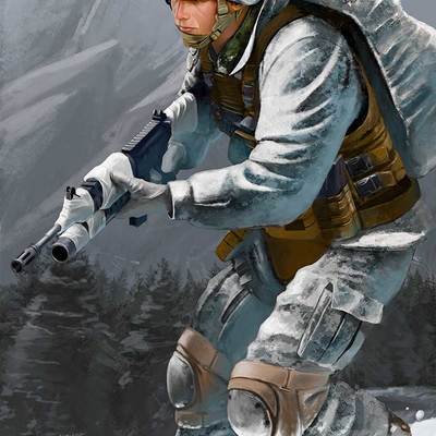 Usmc vigilance in the cold - large format limited edition giclee