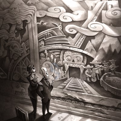 End of the line (art print) 