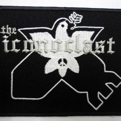 The iconoclast embroidered patch (grey) - Thumbnail 2