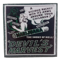 Reefer Madness - Devil's Harvest - Smoke of Hell - Vintage Art -Handmade Coaster