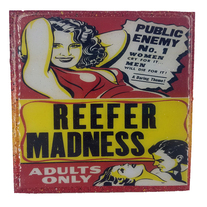Reefer Madness - Public Enemy #1 - Vintage Art - Handmade Coaster