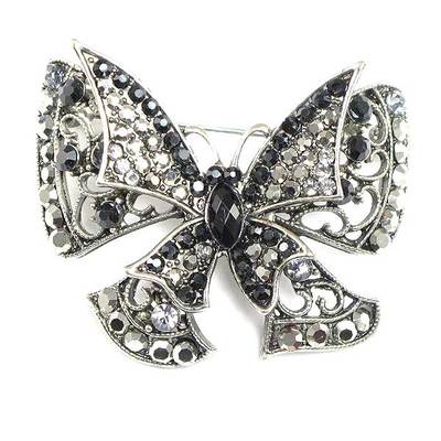 Gorgeous vintage style austrian crystal butterfly pin/brooch 