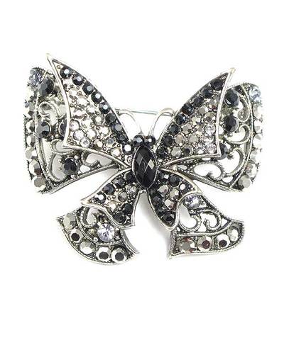 Gorgeous Vintage Style Austrian Crystal Butterfly Pin/Brooch 