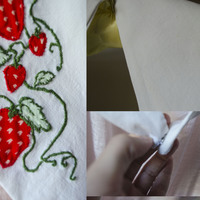 Strawberry Embroidery Collar - Thumbnail 4