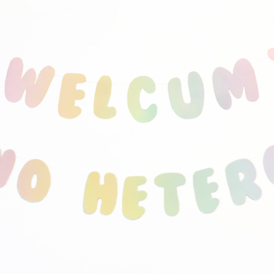 Rainbow gradient garlands