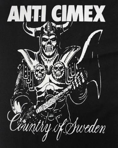 ANTI CIMEX - country of Sweden Back patch