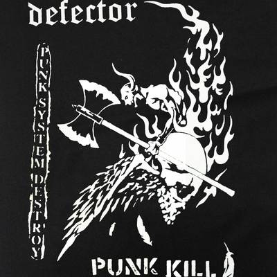 Defector - punk kill - back patch