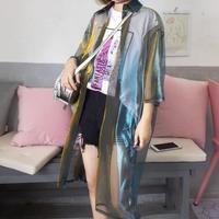 Organza Hologram Transparent Gradient Jacket - Thumbnail 3