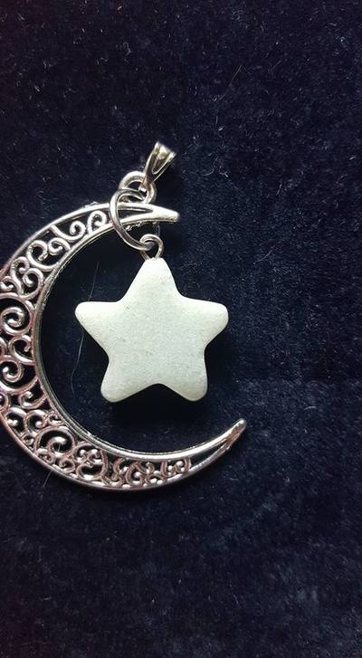 Crescent Moon Pendant - Jadeite