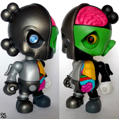 7" skullhead cyborg flayed companion 