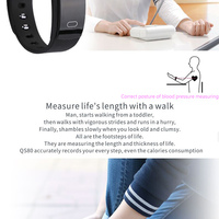 Fitness Tracker QS80 Smart Bracelet Blood Pressure Heart Rate Monitor - Thumbnail 3