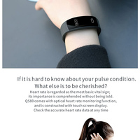 QS80 Smart Bracelet Blood Pressure Heart Rate Monitor - Thumbnail 2