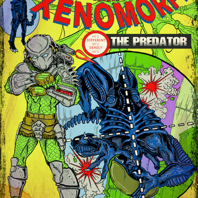 The horrifying xenomorph! 13x19 print