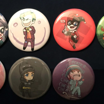 Batman button set