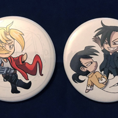 Full metal alchemist button set