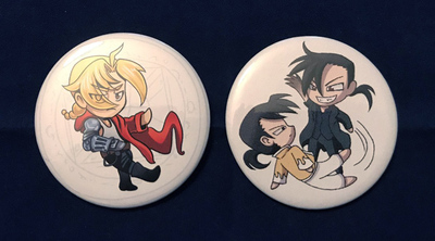 Full metal alchemist button set