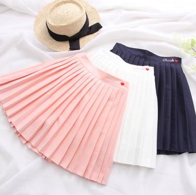 Chock Heart Pleated Skirt