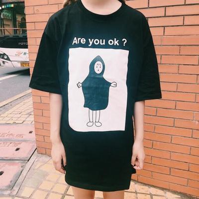 Are you ok black tee