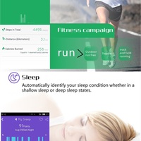 37° L18 Smart Bracelet Blood Pressure Heart Rate Fatigue Mood - Thumbnail 2