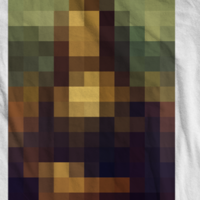 Mona Lisa Pixelated T-Shirt - Thumbnail 1