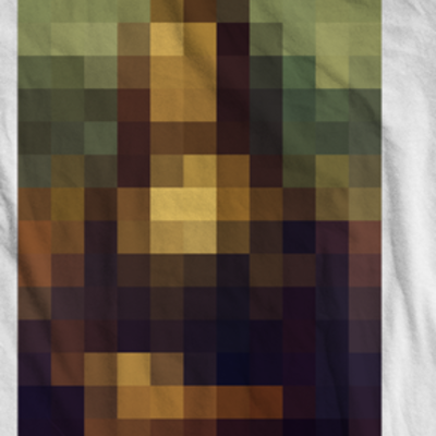 Mona lisa pixelated t-shirt