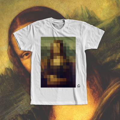 Mona lisa pixelated t-shirt
