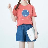 Planet Printed T-shirt - Thumbnail 1