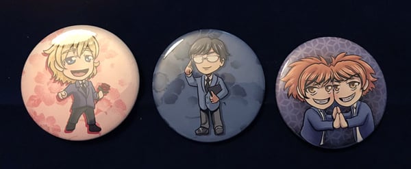 Ouran High School Host Club Button Set