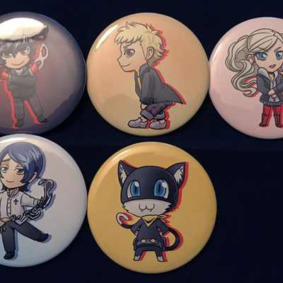 Persona 5 button set