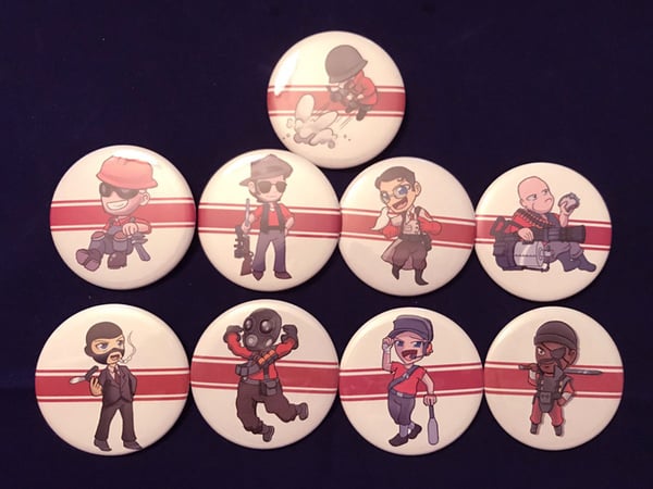Team Fortress 2 Button Set