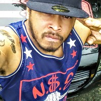 N$E No$lacknEnt. (NavyBlue,White&Red) Boarder Jersey Tank top. - Thumbnail 2